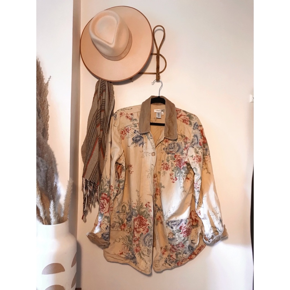 Vintage Floral Chore Jacket